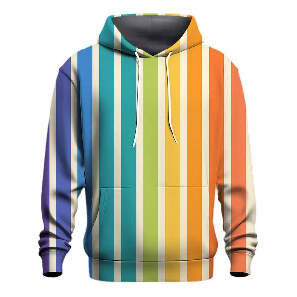 Rainbow Prism Bars embroidered hoodies