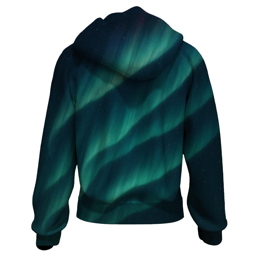 Aurora Curtain Drift graphic hoodies