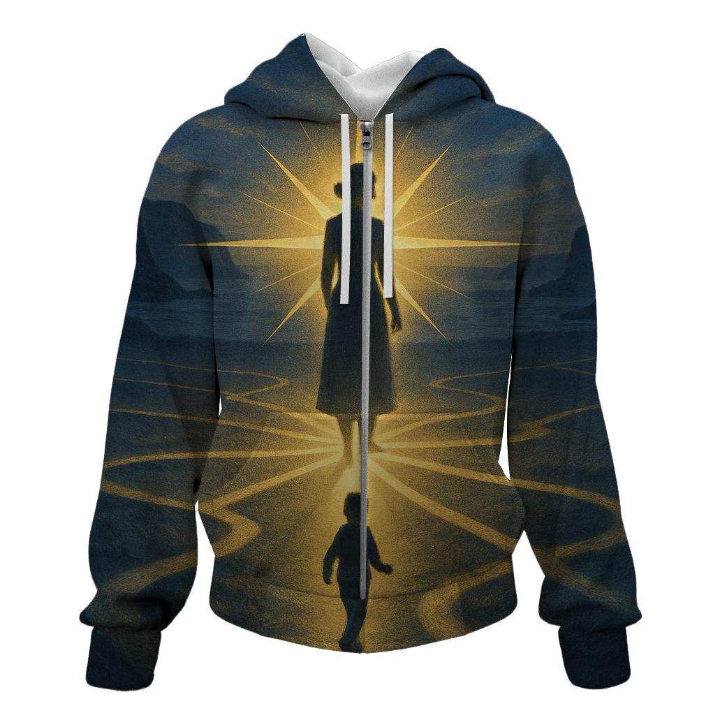 The Heart Compass embroidered hoodies