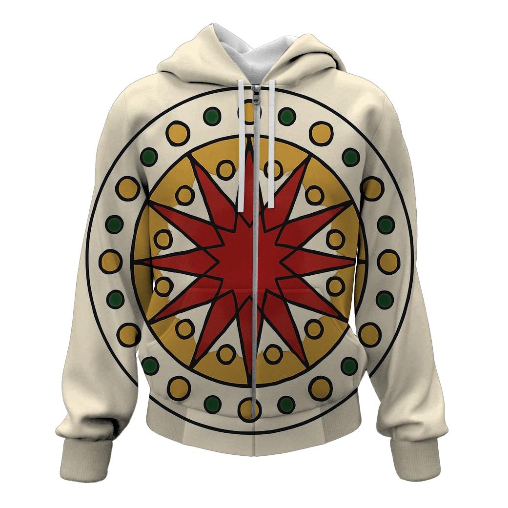 Starburst Ornament Mandala heavyweight hoodies