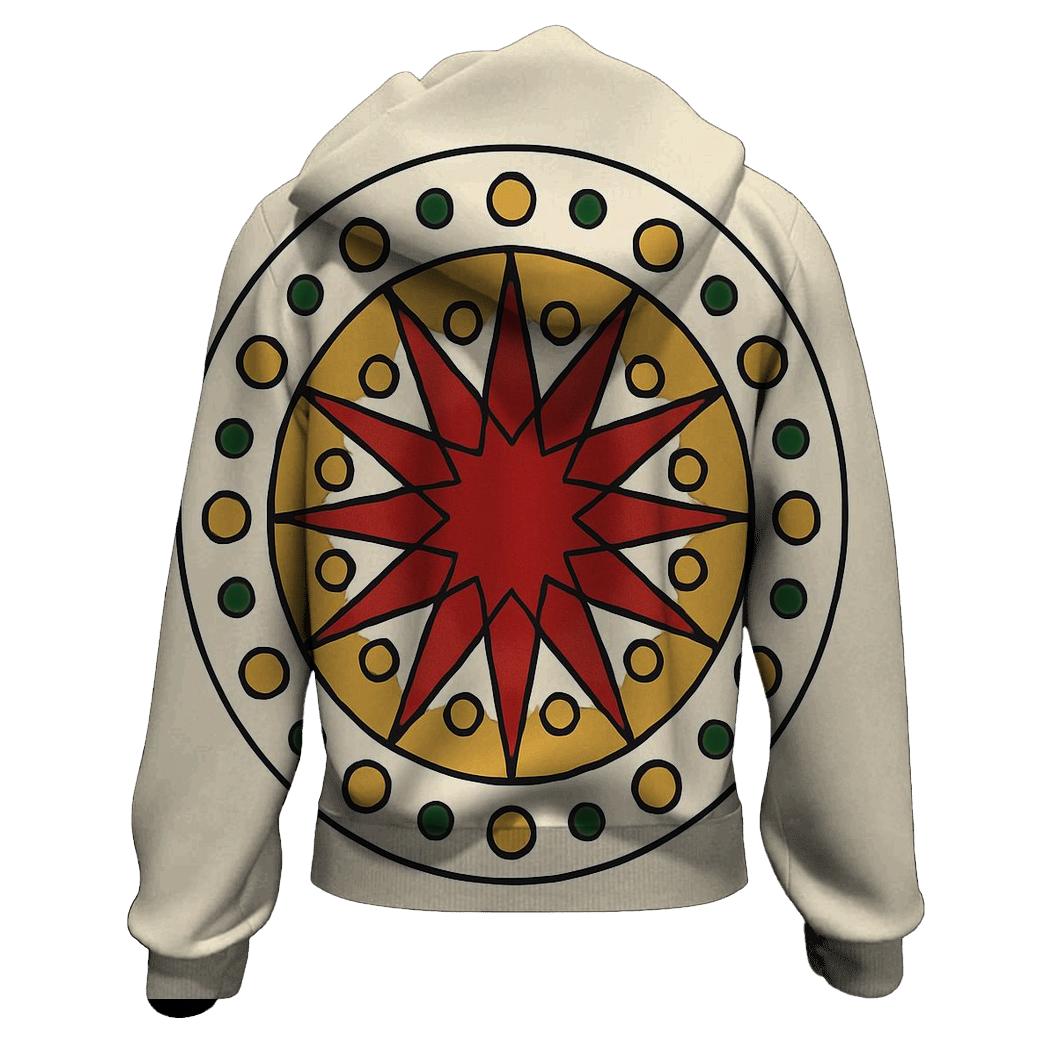 Starburst Ornament Mandala heavyweight hoodies