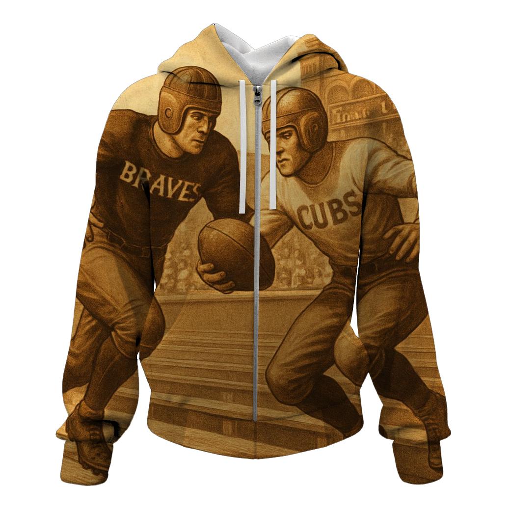 Vintage Ballpark Duel embroidered hoodies