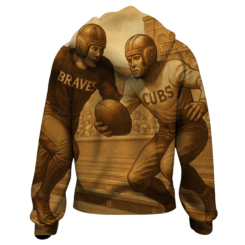 Vintage Ballpark Duel embroidered hoodies