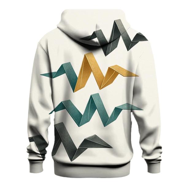 Soundwave Origami zip-up hoodies