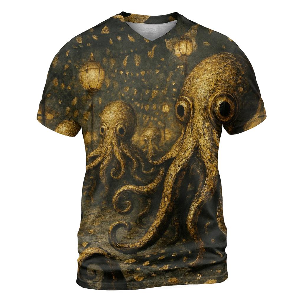 Gilded Kraken Parade designer pattern shirts