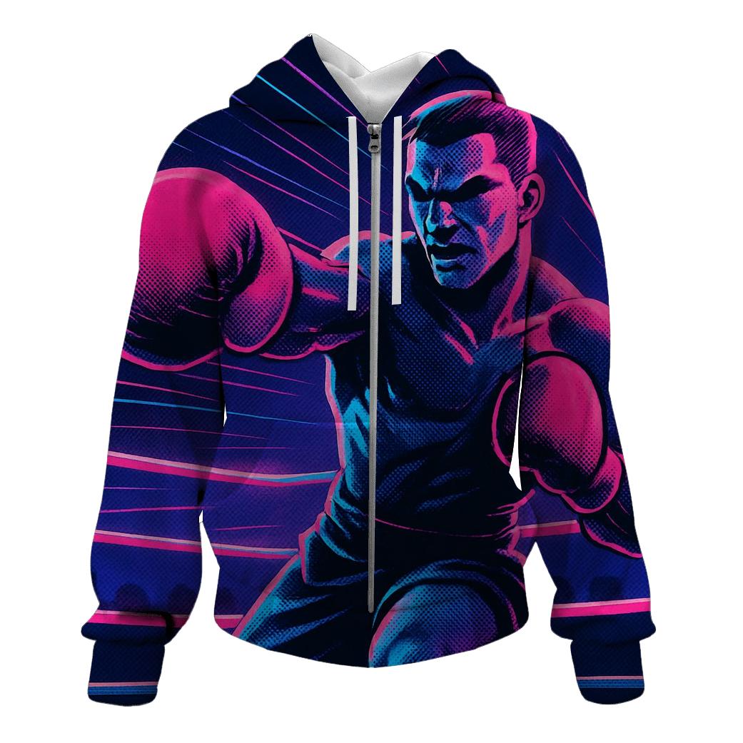 Neon Boxing Arena hoodie trends