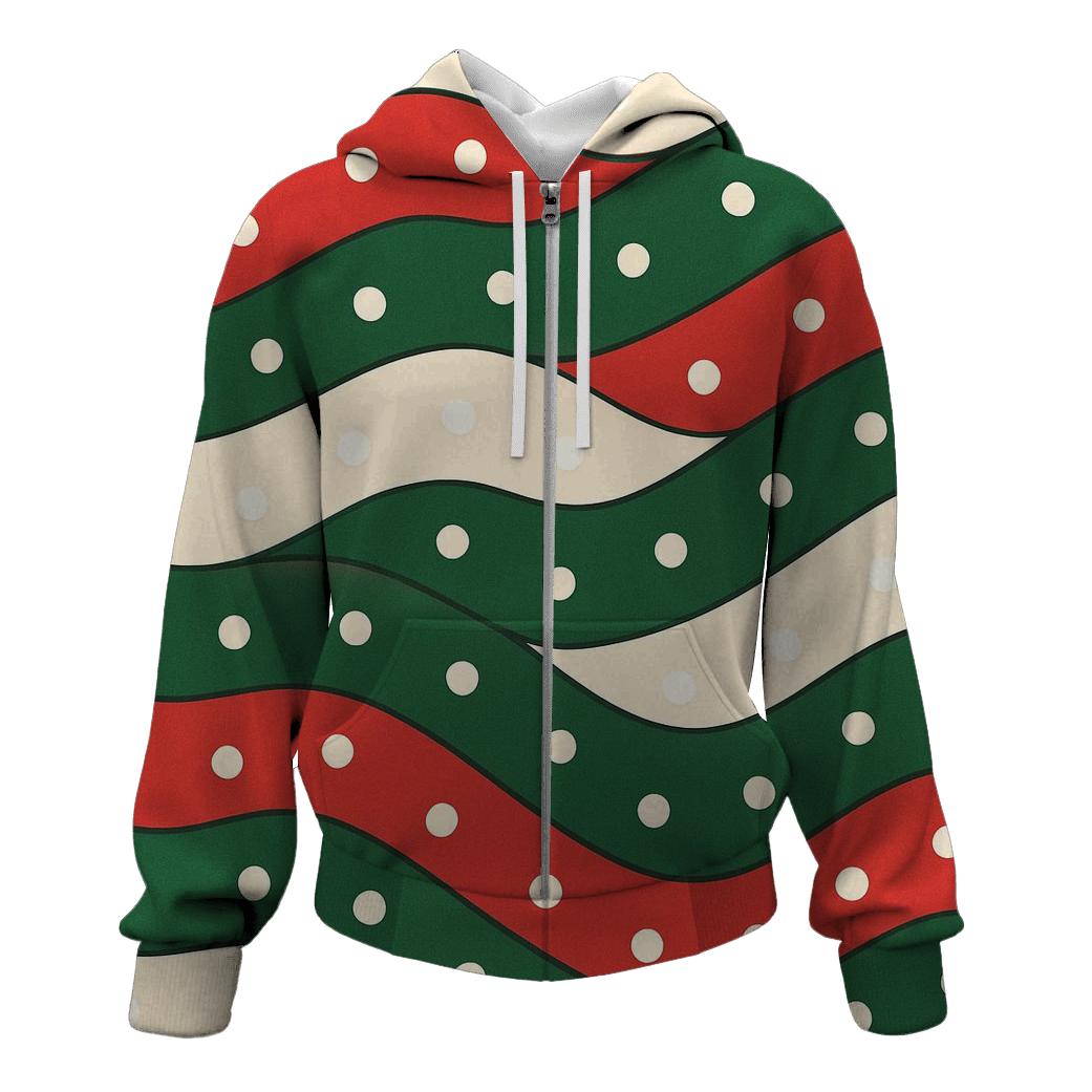 Diagonal Snow Drift Bands lightweight hoodies