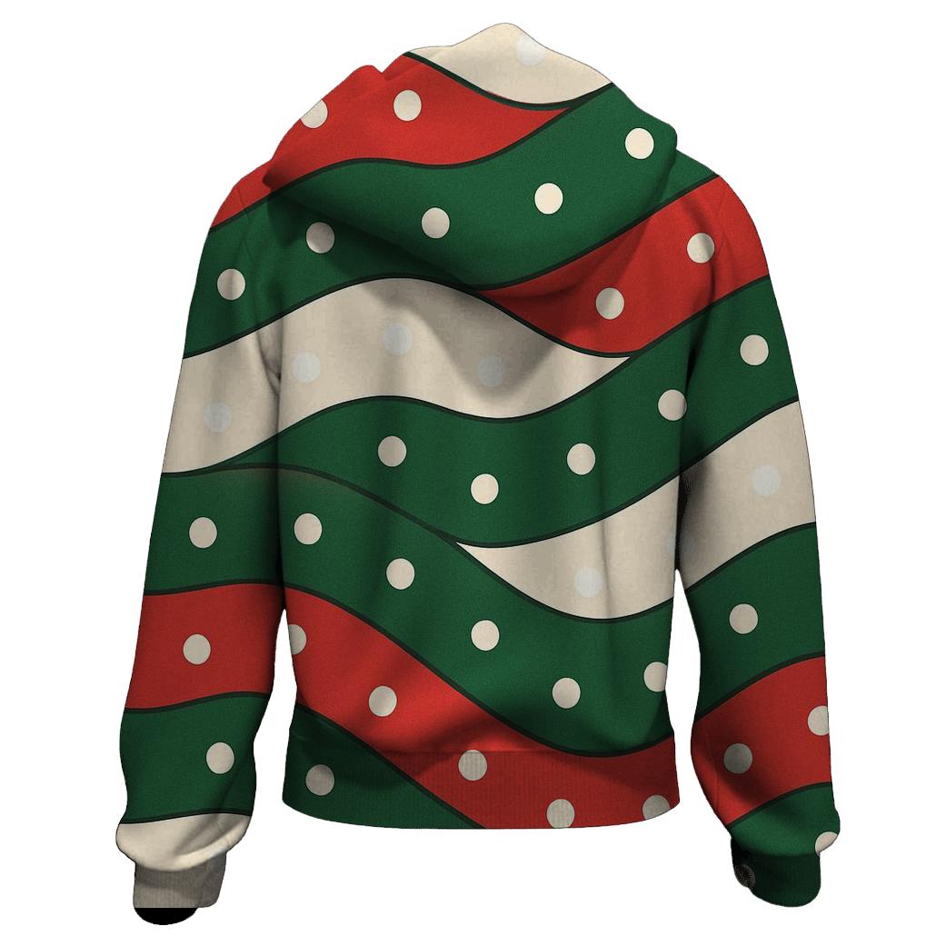 Diagonal Snow Drift Bands lightweight hoodies