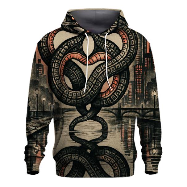 Mirrored City Ouroboros hoodie designs