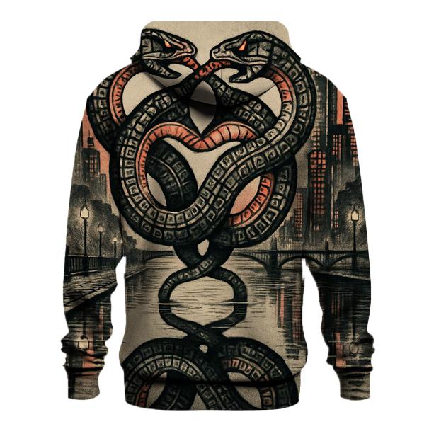 Mirrored City Ouroboros hoodie designs