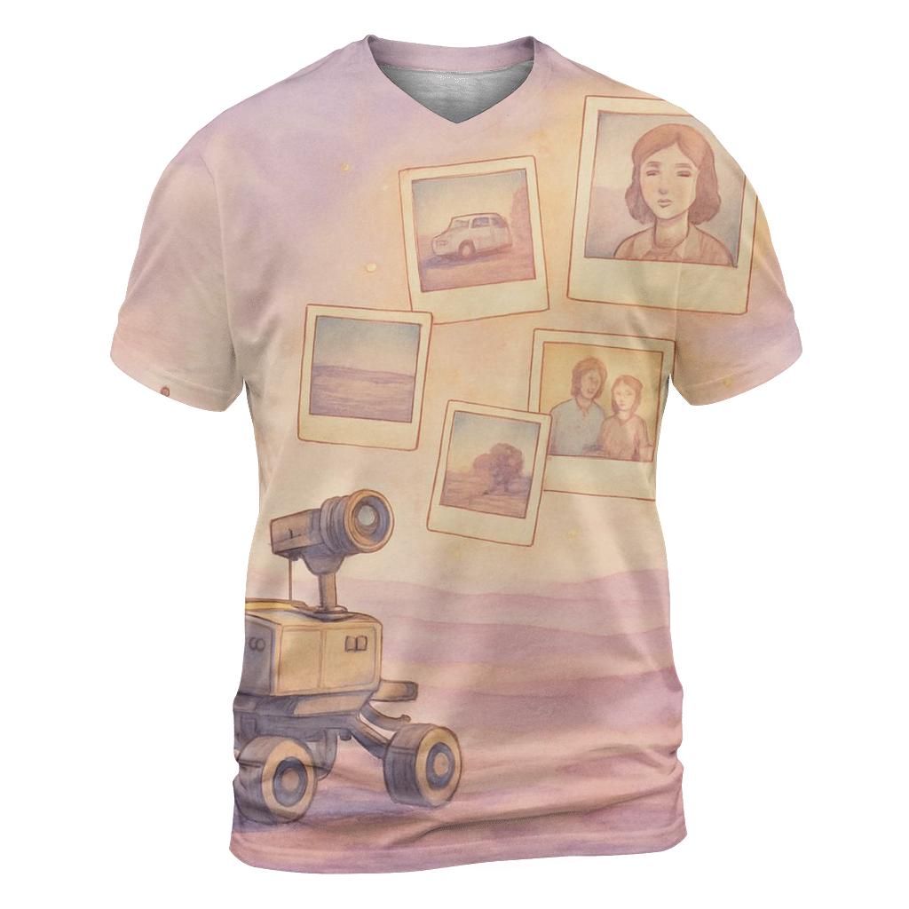 Polaroid Dream Rover vibrant all-over design tees