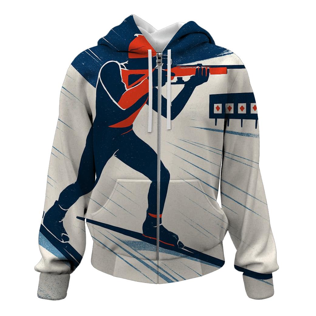 Nordic Biathlon Contrast hoodie designs