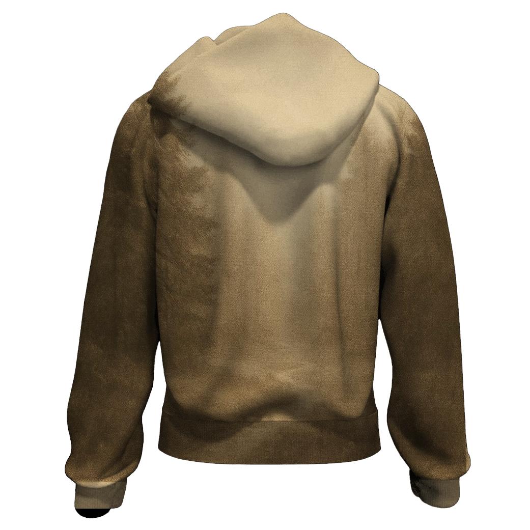 Sepia Forest Postcard zip-up hoodies