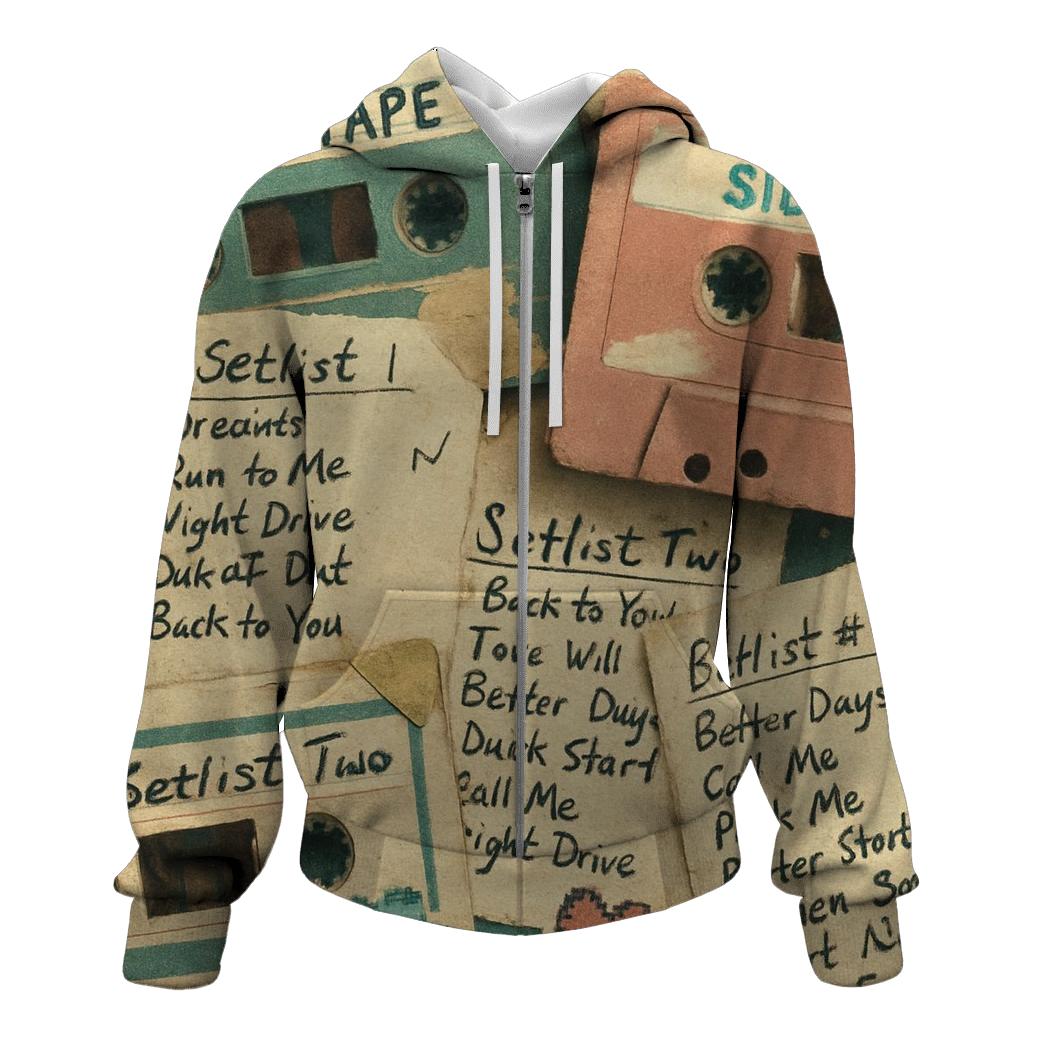 Cassette Tape Mixtape Collage pullover hoodies