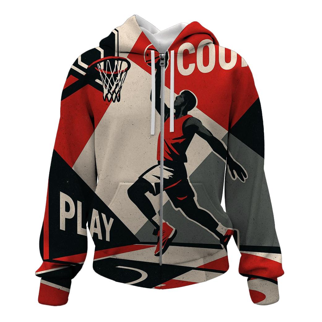 Street Basketball Geometry hoodies fashion