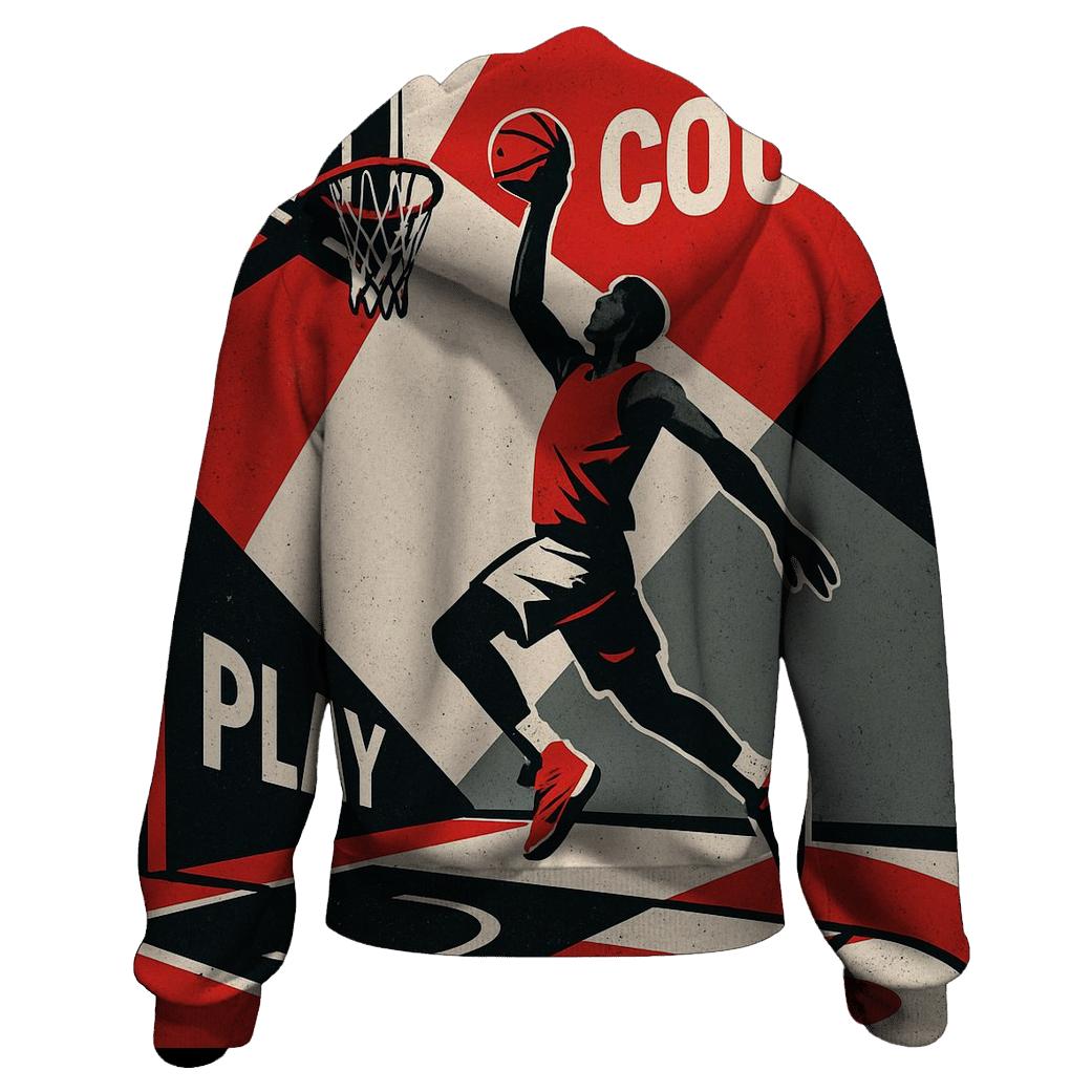 Street Basketball Geometry hoodies fashion