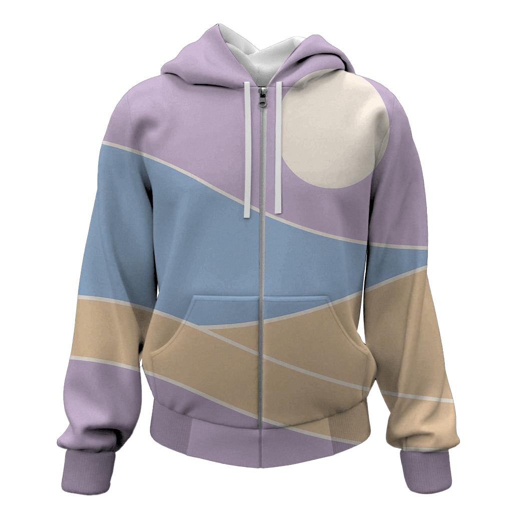 Abstract Geometry Horizon custom hoodies