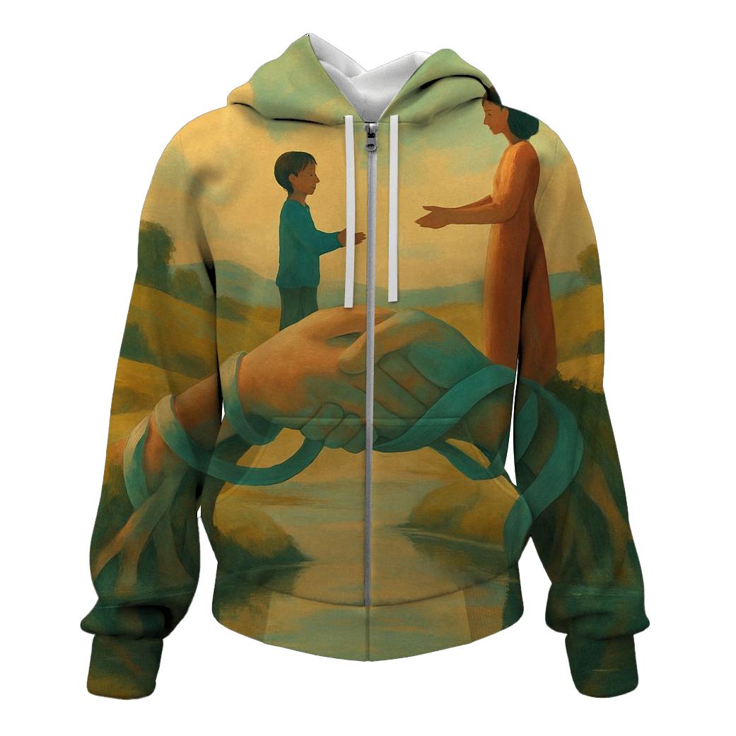 A Bridge Between Hearts premium hoodies