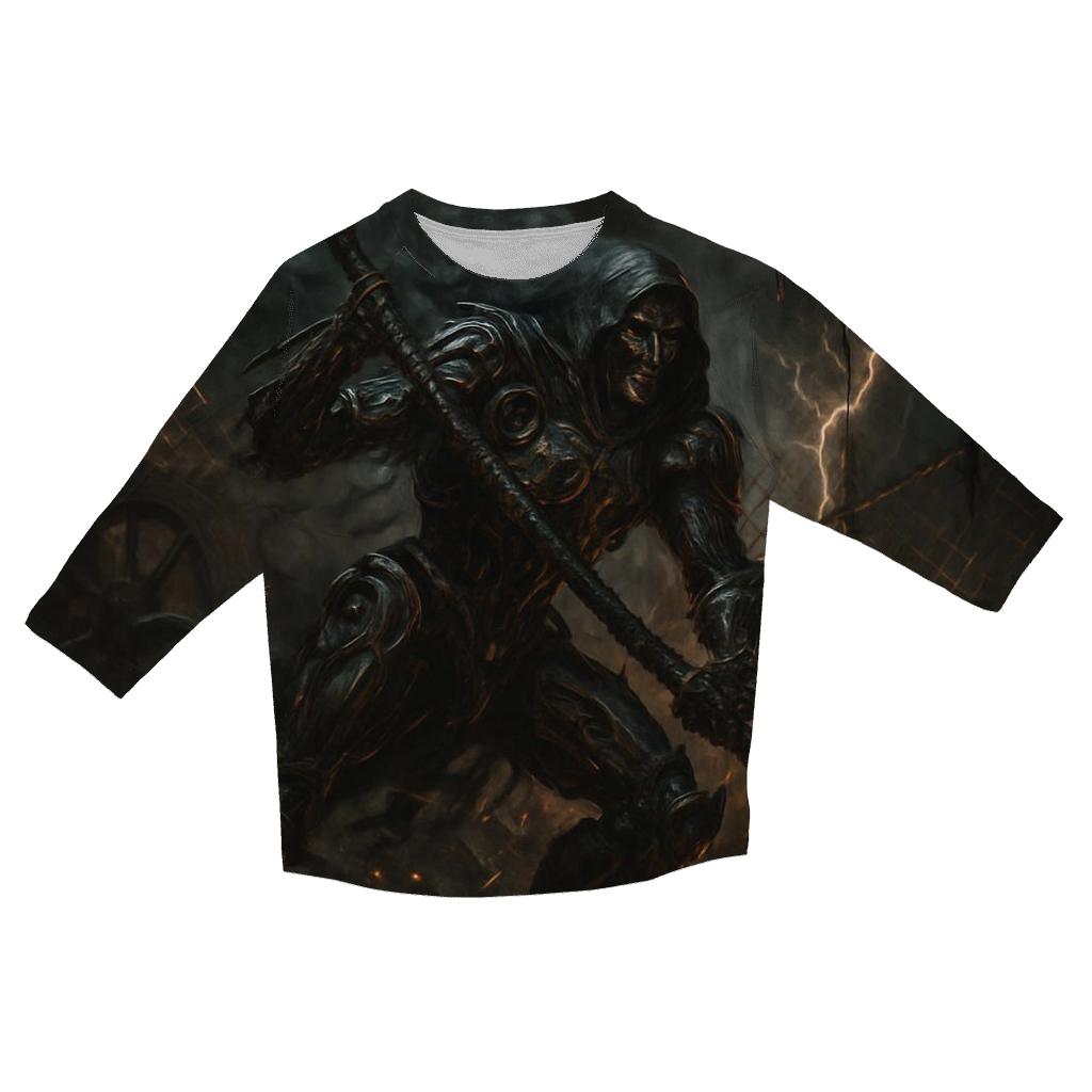 Requiem For The Iron Reaper stylish quarter sleeve tops
