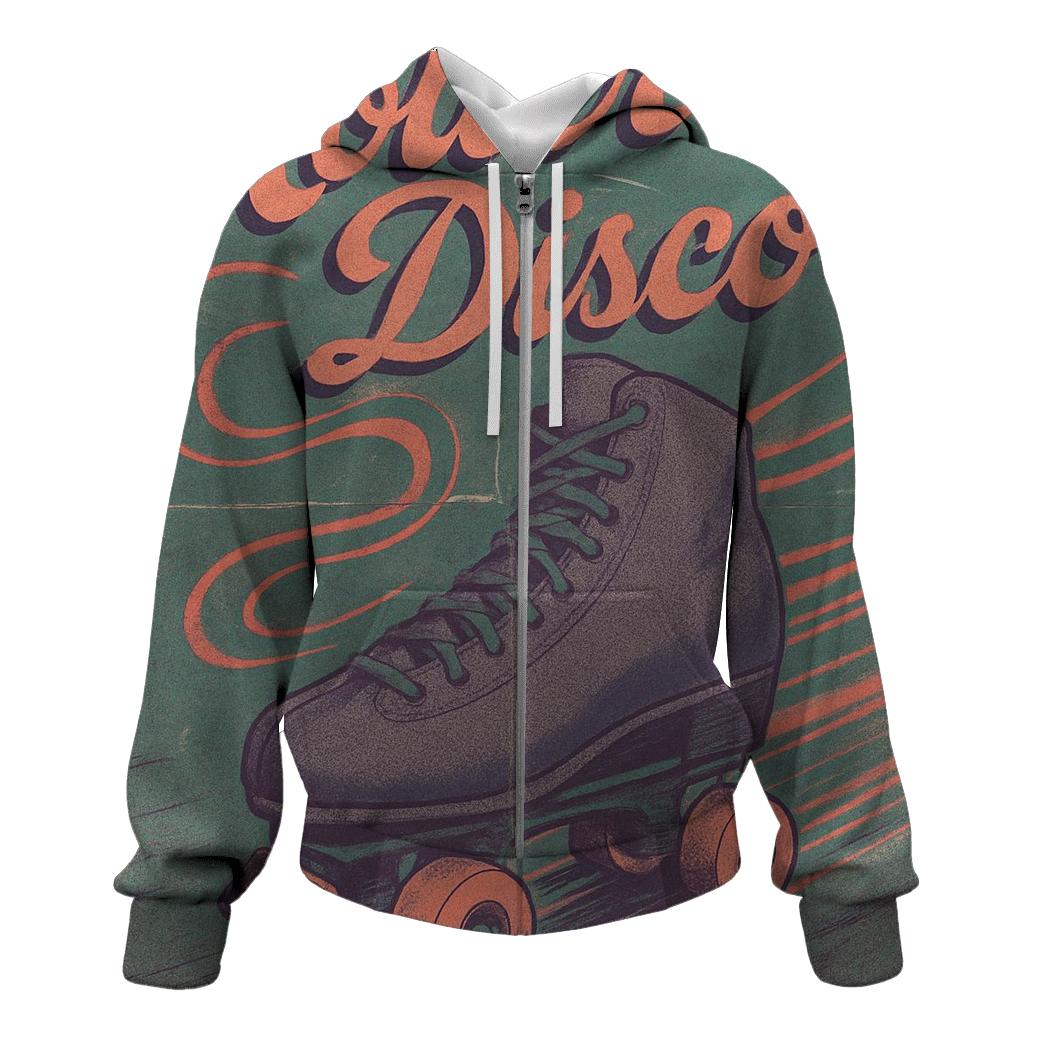 Faded Roller Rink Neon Poster hoodie trends