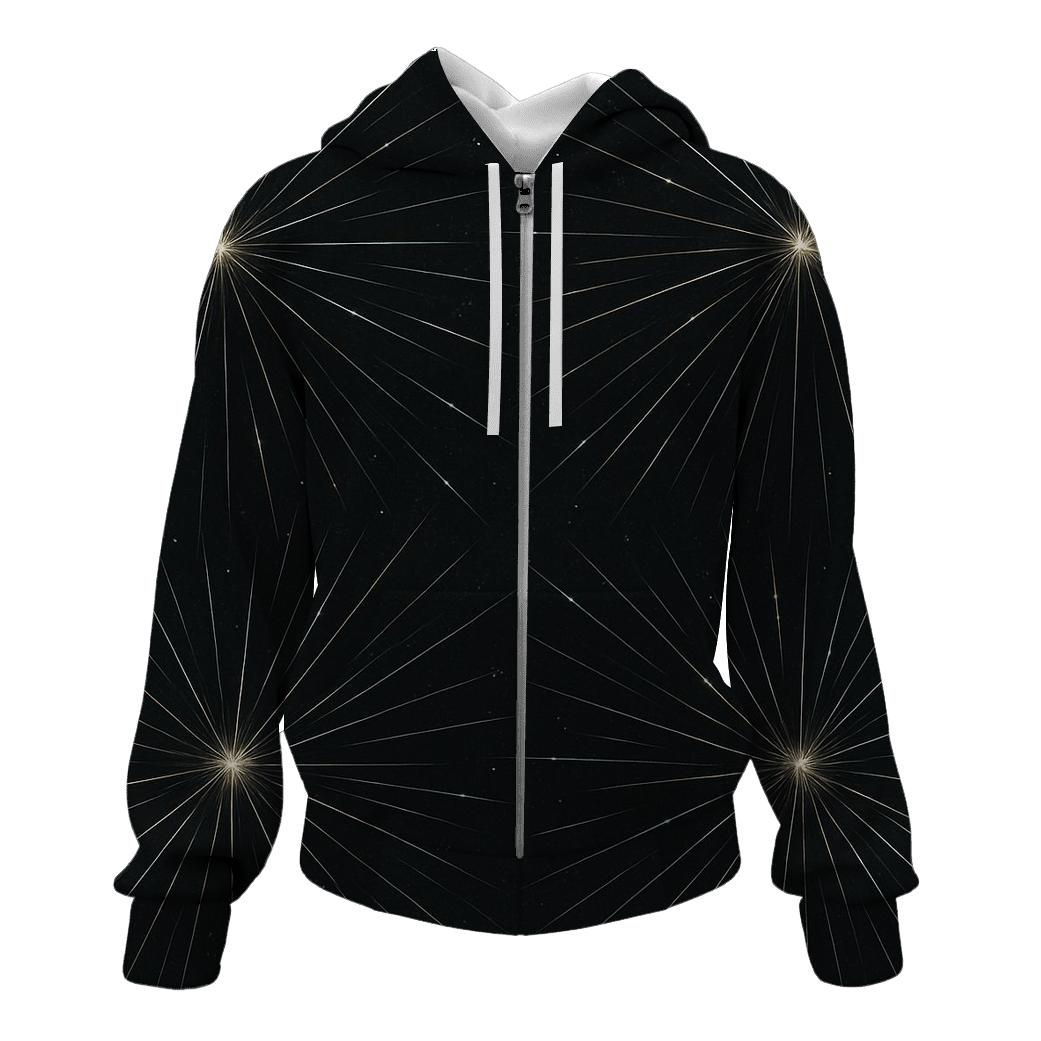 Meteor Trail Radiant Grid lightweight hoodies