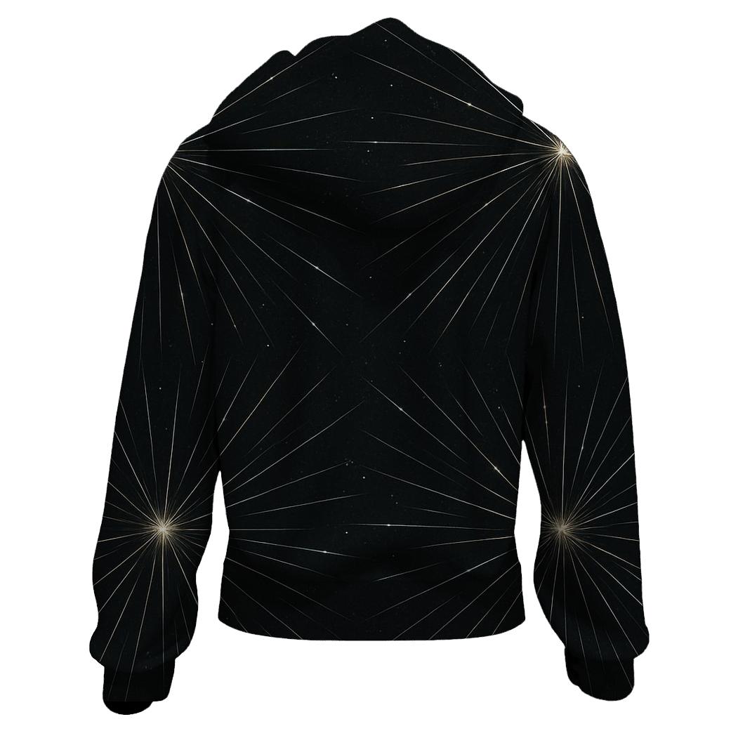 Meteor Trail Radiant Grid lightweight hoodies