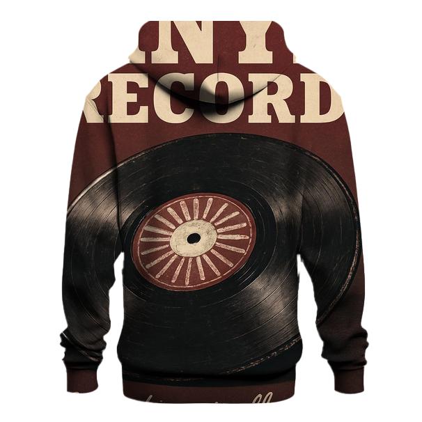 Distressed Vinyl Record Poster hoodie trends
