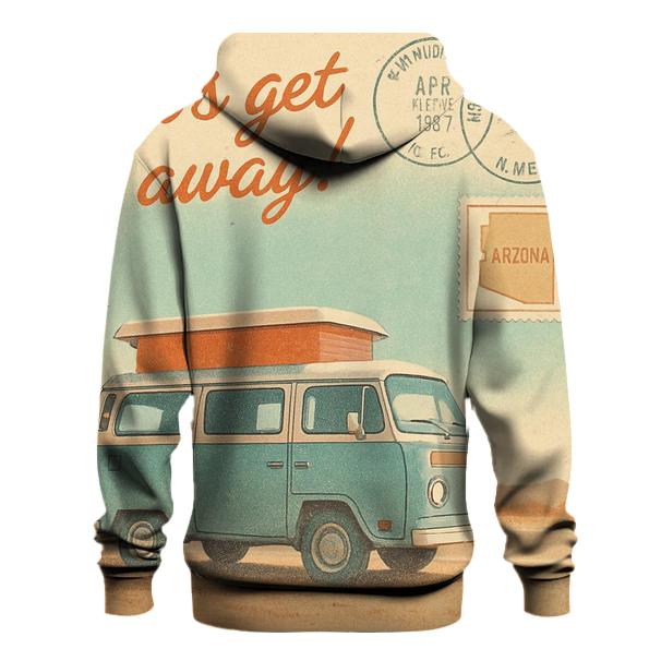 Sunfaded Roadtrip Camper printed hoodies