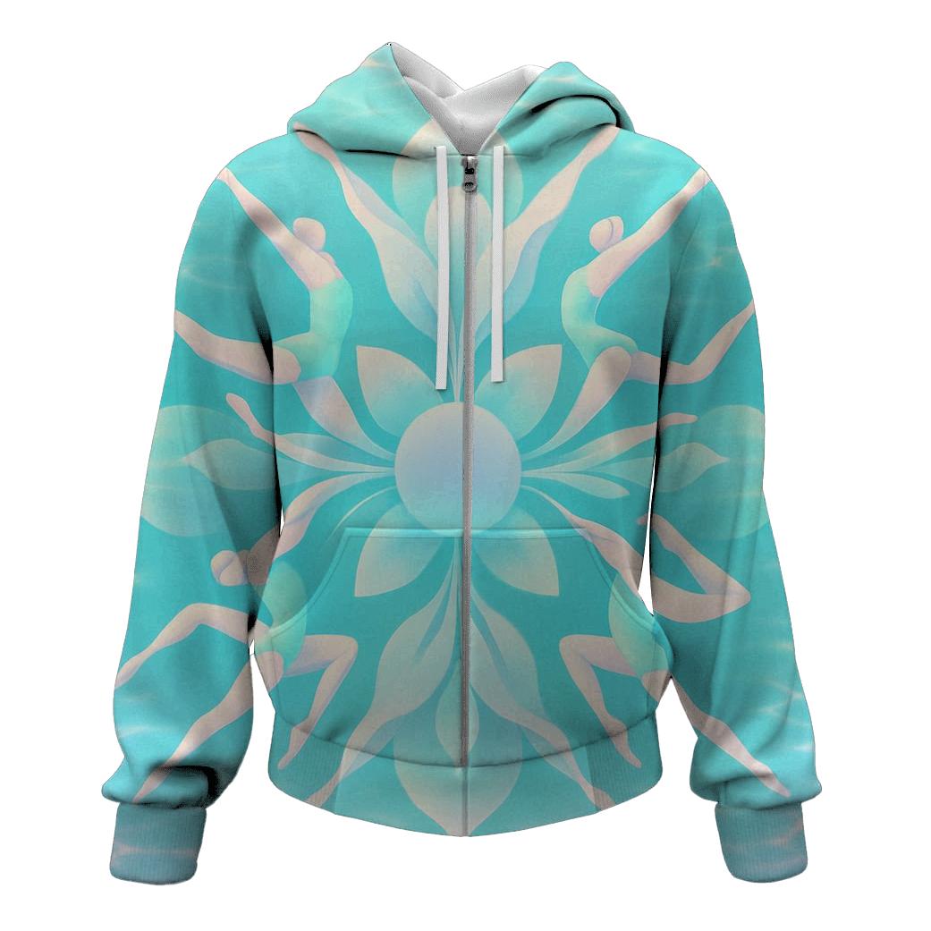 Synchronized Swimming Waveforms hoodies fashion
