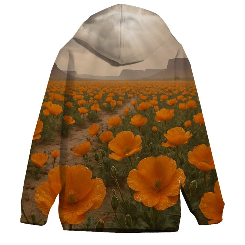Desert Rain Poppy After Shower graphic hoodies