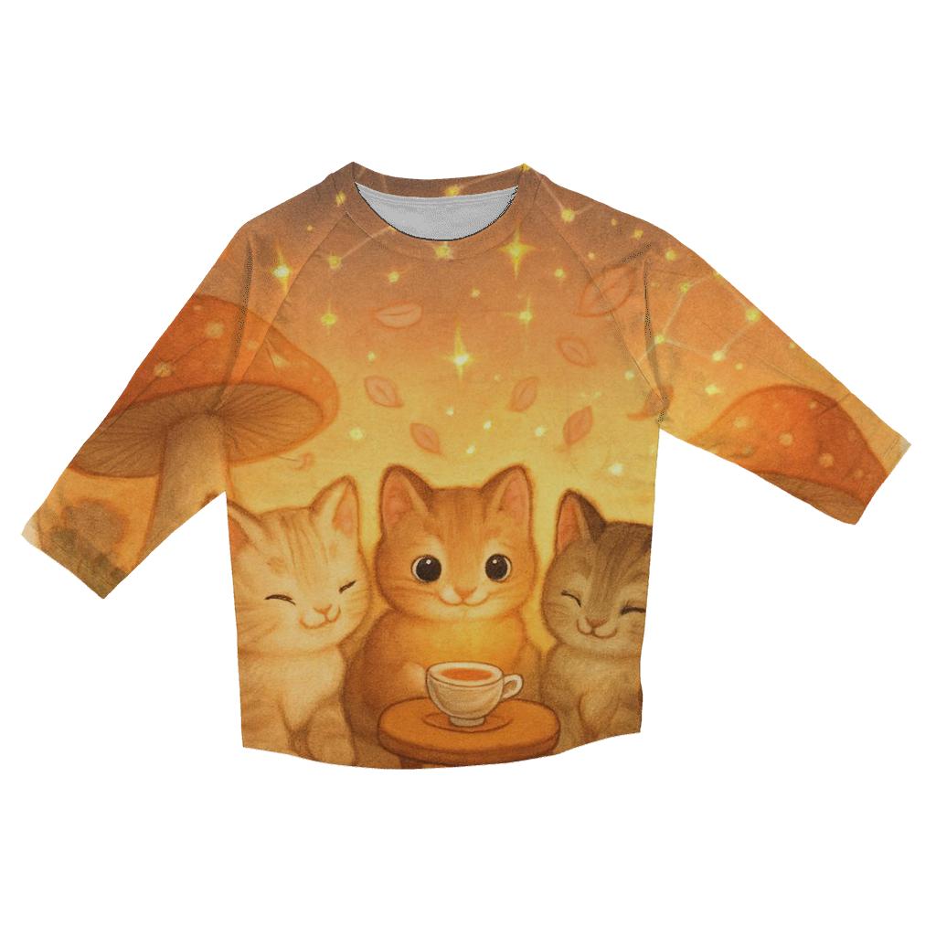 Constellation Tea Party cotton quarter sleeve shirts