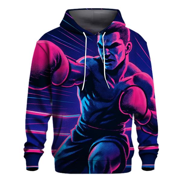 Neon Boxing Arena graphic hoodies
