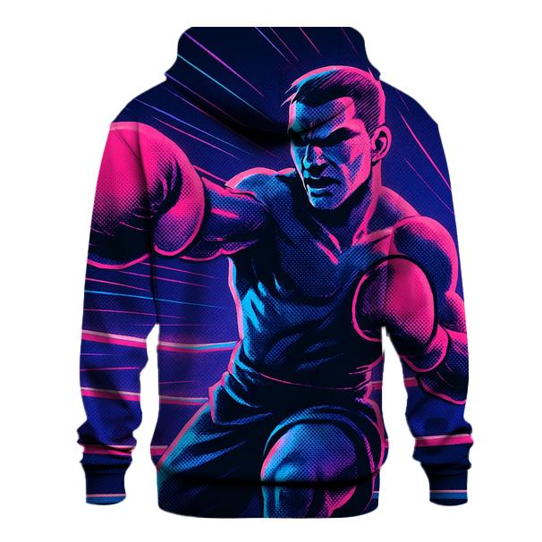 Neon Boxing Arena graphic hoodies