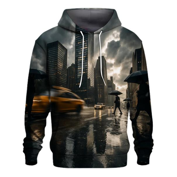 Thunderstorm Reflection On West Side Highway graphic hoodies