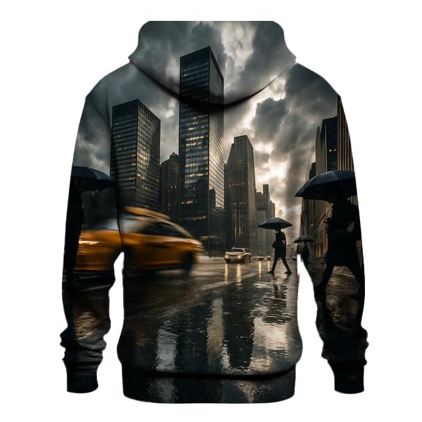 Thunderstorm Reflection On West Side Highway graphic hoodies