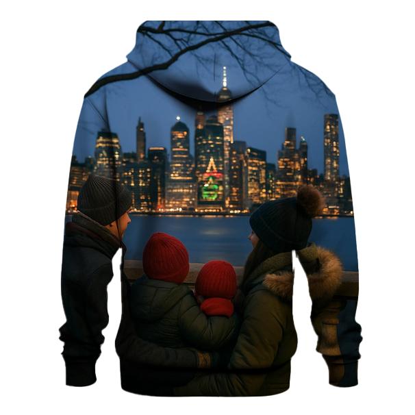 Brooklyn Promenade Winter Twilight premium hoodies