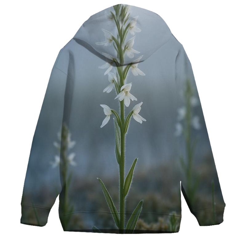 Bog Orchid Morning Fog zip-up hoodies