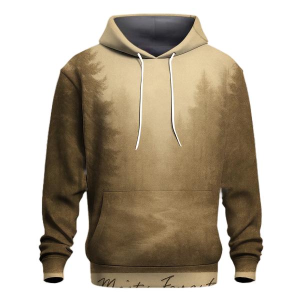 Sepia Forest Postcard graphic hoodies