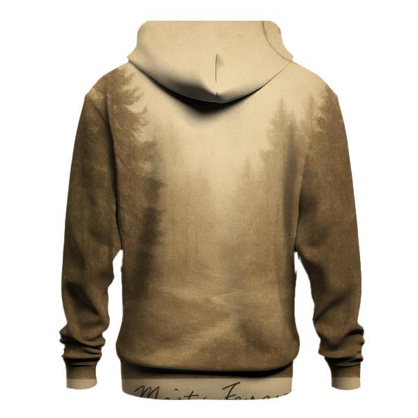 Sepia Forest Postcard graphic hoodies