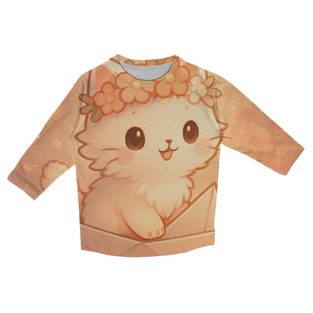 Petal Crown Voyager fashion 3/4 sleeve shirts
