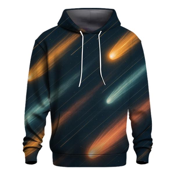 Comet Fan Overprint pullover hoodies