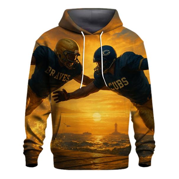 Sunset Pier Blitz zip-up hoodies