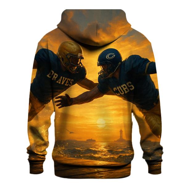Sunset Pier Blitz zip-up hoodies