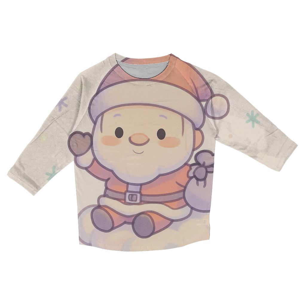 Chibi Candy Cloud Santa designer 3/4 sleeve blouses