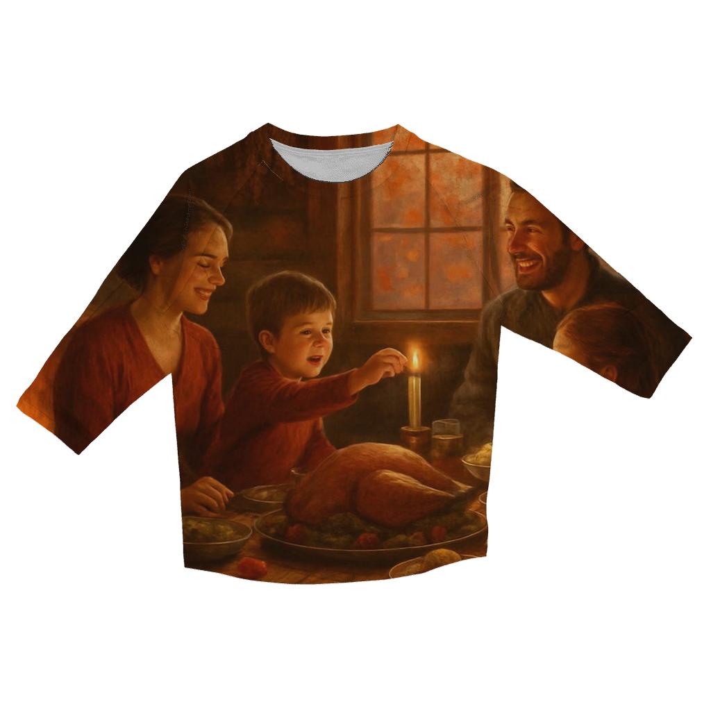 Cozy Cabin Supper stylish quarter sleeve tops
