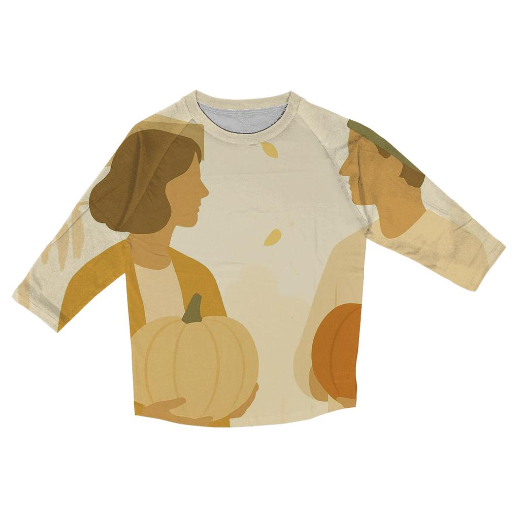 Pumpkin Market Stroll stylish quarter sleeve tops