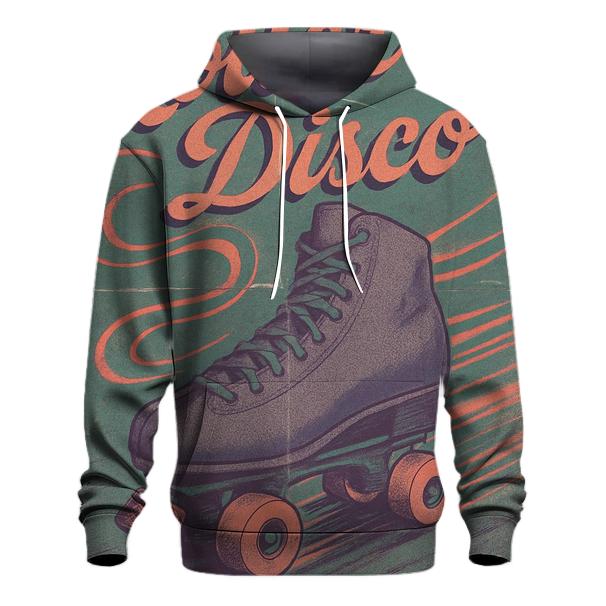 Faded Roller Rink Neon Poster zip-up hoodies