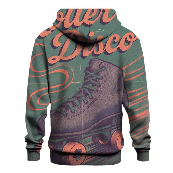 Faded Roller Rink Neon Poster zip-up hoodies