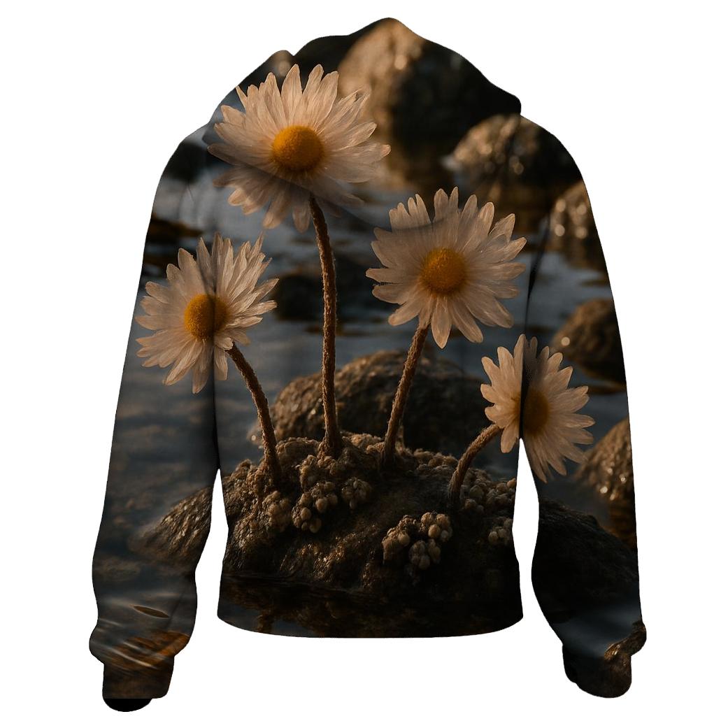 Tidal Pool Anemone Blossom zip-up hoodies