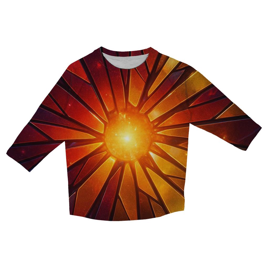 Solar Flare Mosaic designer 3/4 sleeve blouses